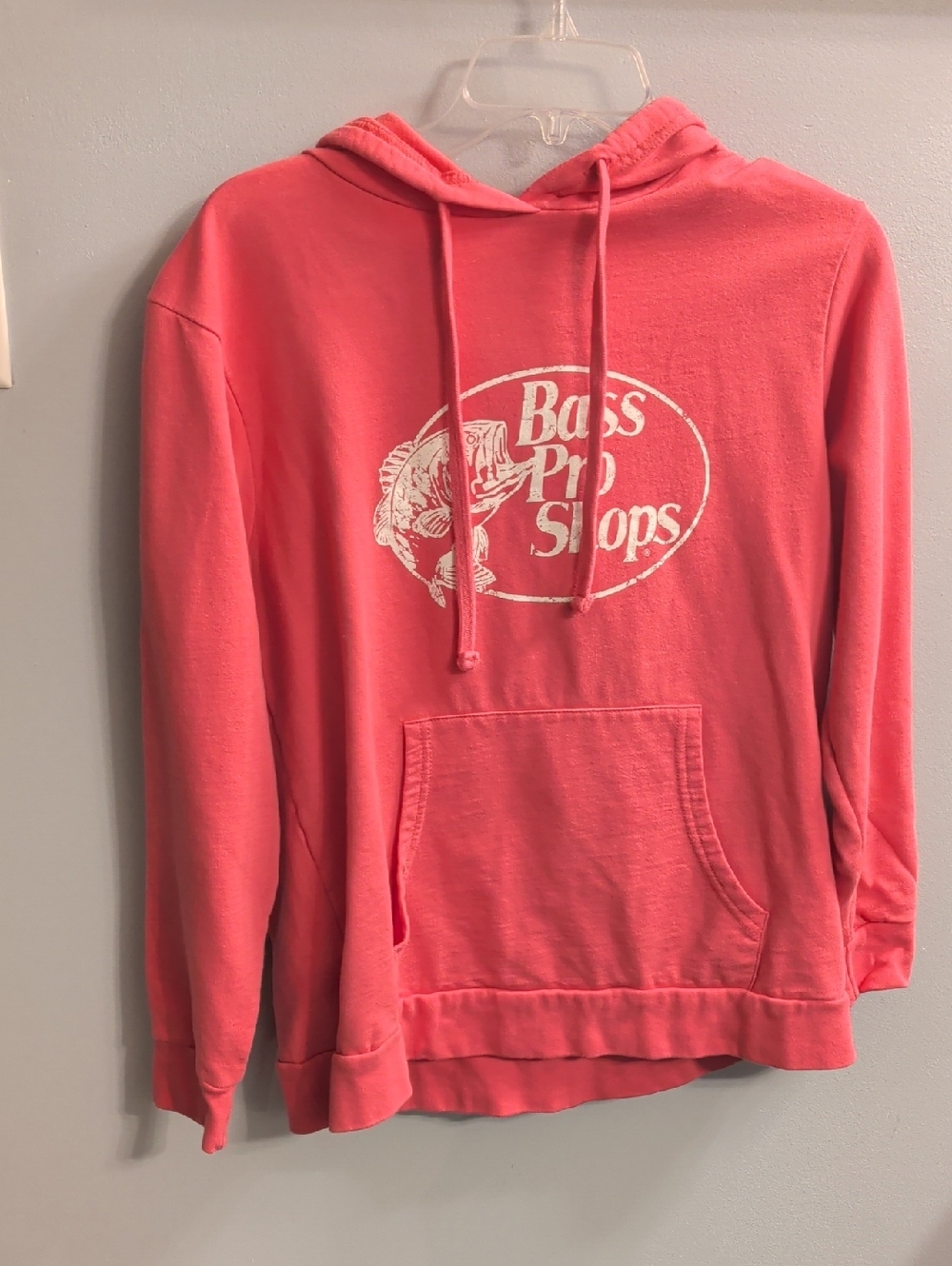 🍉Bass Pro Shops Coral Pink Pullover Hoodie with Logo
